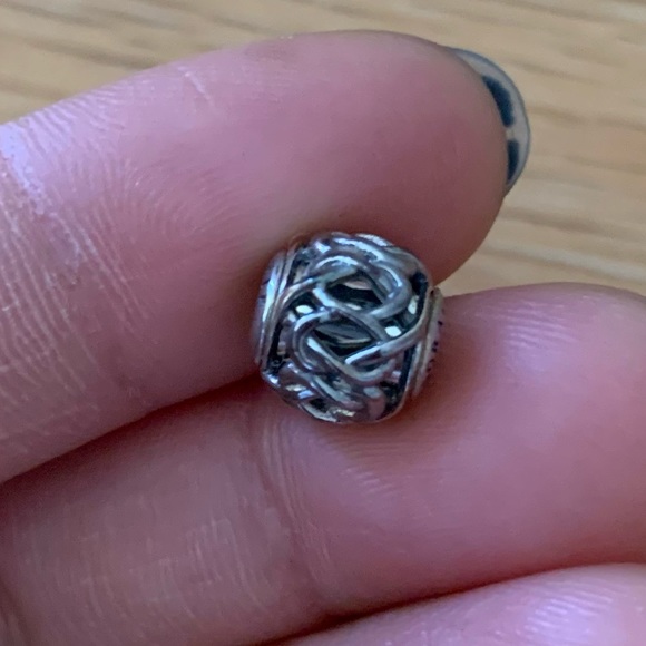 Retired Pandora Essence Collection Friendship Charm Sterling Silver - Picture 3 of 7